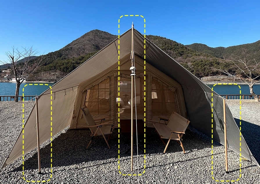 coody伸縮式アルミスライドポール